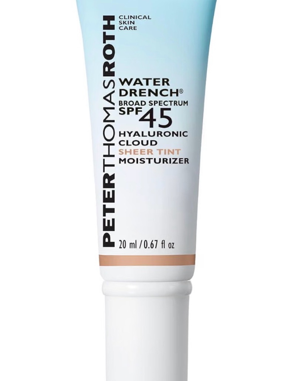 Peter Thomas Roth Water Drench SPF 45 Sheer Tint Moisturizer .67 oz / 20 ml Size